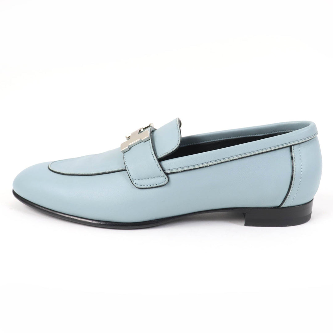 HERMES loafers Main: Leather Light blue Women 36 Used Authentic