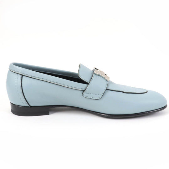 HERMES loafers Main: Leather Light blue Women 36 Used Authentic