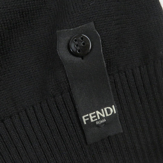 FENDI cardigan FZC491 Main: 100% wool black mens 48 Used Authentic