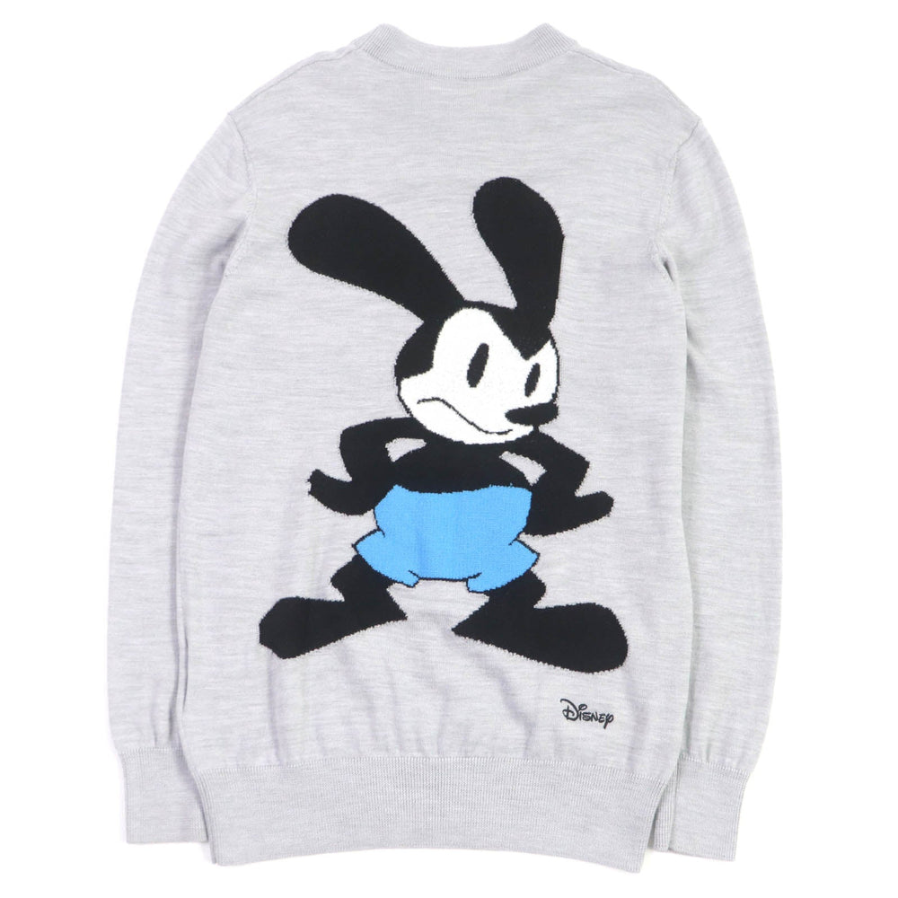GIVENCHY sweater BM90MQ4YE9 Main: 100% wool, Part: 100% rayon Light gray mens XS Used Authentic