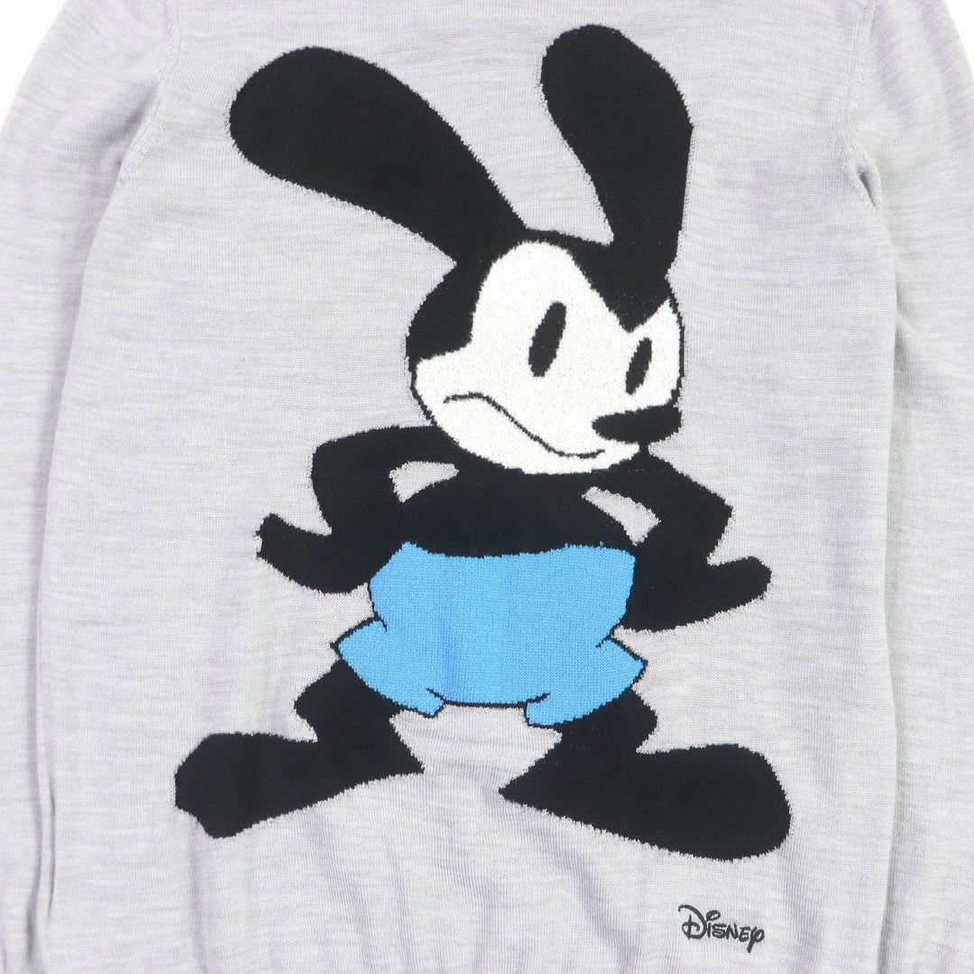 GIVENCHY sweater BM90MQ4YE9 Main: 100% wool, Part: 100% rayon Light gray mens XS Used Authentic