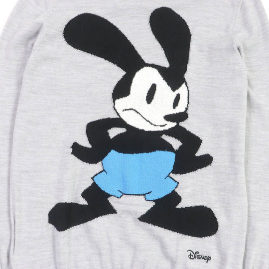 GIVENCHY sweater BM90MQ4YE9 Main: 100% wool, Part: 100% rayon Light gray mens XS Used Authentic