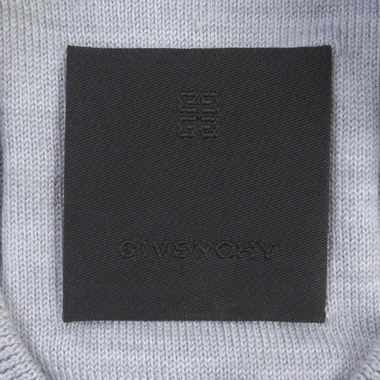 GIVENCHY sweater BM90MQ4YE9 Main: 100% wool, Part: 100% rayon Light gray mens XS Used Authentic