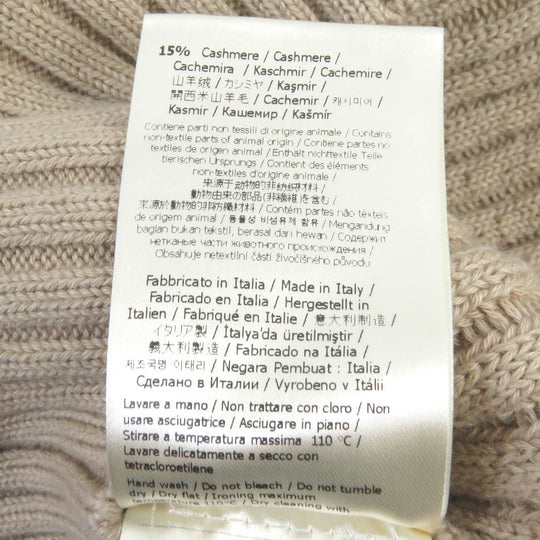 FENDI sweater FZX016 Main: 85% cotton, Main: 15% cashmere beige mens 48 Used Authentic
