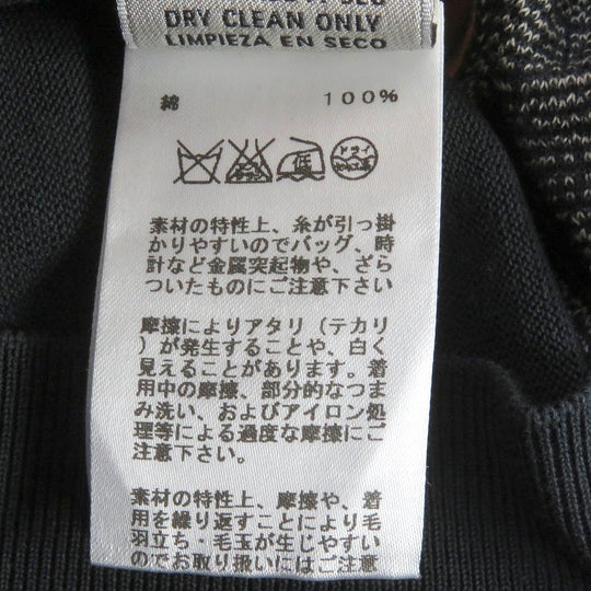 HERMES sweater Main: 100% cotton charcoal mens S Used Authentic