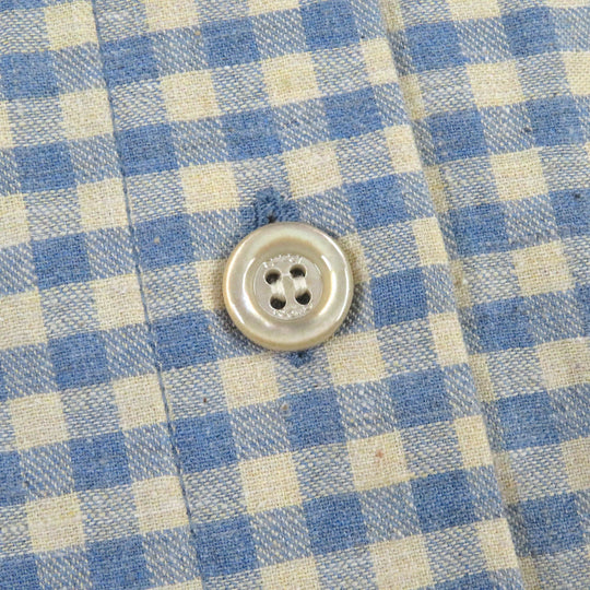 GUCCI Long sleeve shirt 734889 Main: 100% cotton, part: 69% polyester, part: 21% nylon, part: 10% cotton, part: 50% cotton blue mens 42 Used Authentic