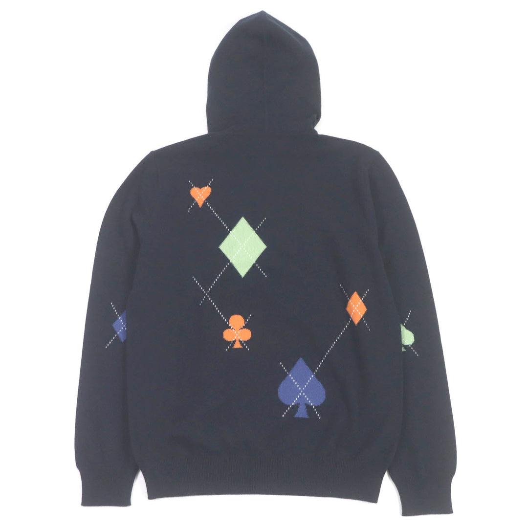 HERMES sweater Main: 100% cashmere Navy mens L Used Authentic