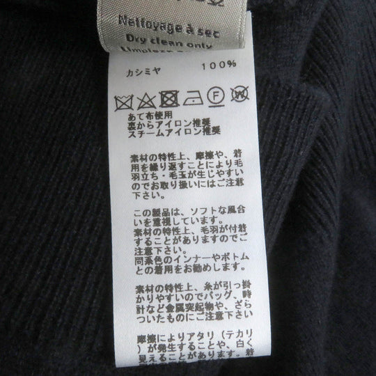 HERMES sweater Main: 100% cashmere Navy mens L Used Authentic