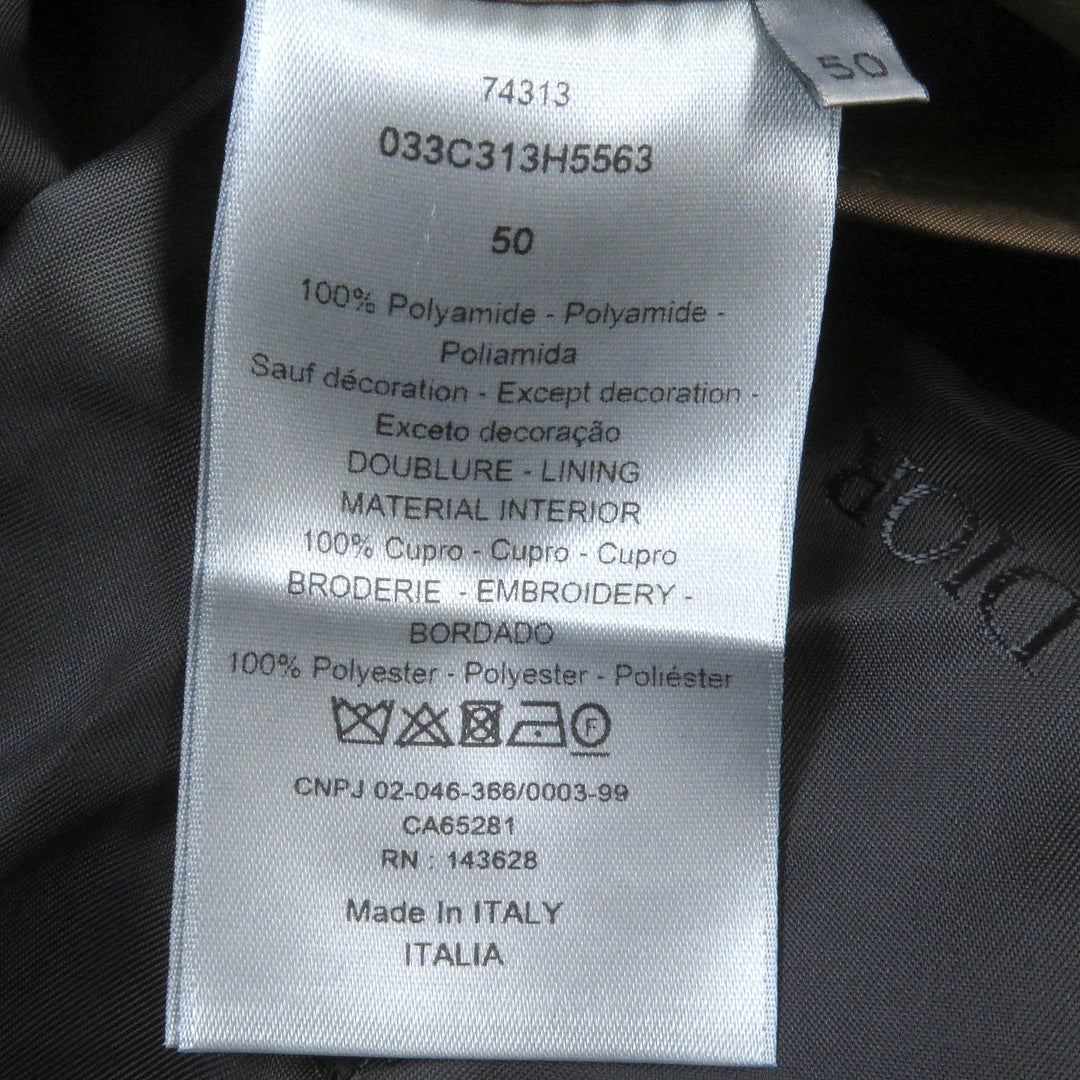 Dior HOMME Mod coat 033C313H5563 Outer: 100% nylon, Lining: 100% cupra, Part: 100% polyester Brown mens 50 Used Authentic