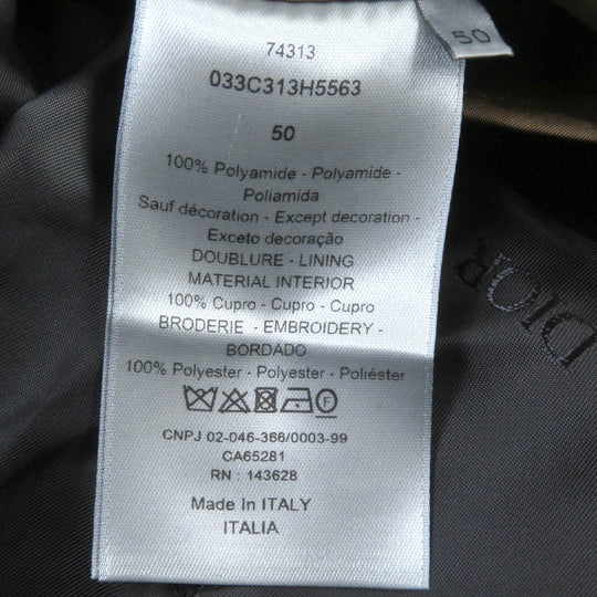 Dior HOMME Mod coat 033C313H5563 Outer: 100% nylon, Lining: 100% cupra, Part: 100% polyester Brown mens 50 Used Authentic