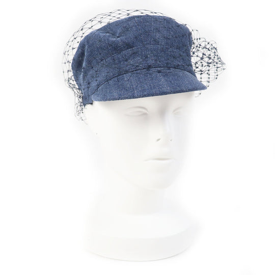 Christian Dior Casquette 86ATY920G132 Outer: 100% cotton, Lining: 100% cotton, Part: 100% polyester, Part: 100% cotton, Part: 100% nylon Indigo blue ARTY Women 56 Used Authentic