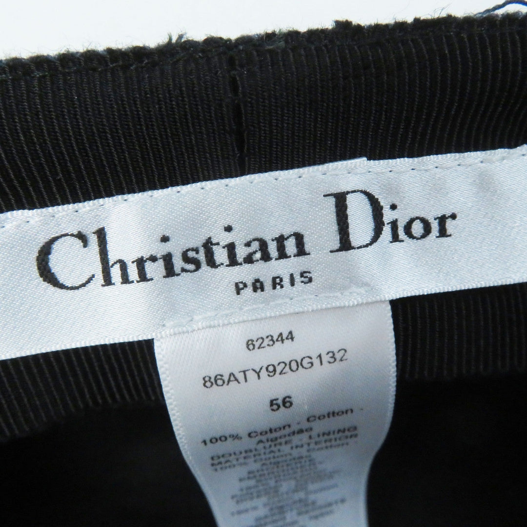 Christian Dior Casquette 86ATY920G132 Outer: 100% cotton, Lining: 100% cotton, Part: 100% polyester, Part: 100% cotton, Part: 100% nylon Indigo blue ARTY Women 56 Used Authentic