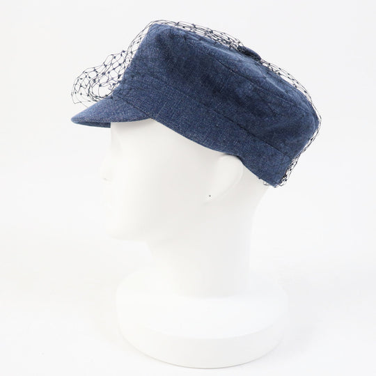 Christian Dior Casquette 86ATY920G132 Outer: 100% cotton, Lining: 100% cotton, Part: 100% polyester, Part: 100% cotton, Part: 100% nylon Indigo blue ARTY Women 56 Used Authentic