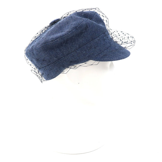 Christian Dior Casquette 86ATY920G132 Outer: 100% cotton, Lining: 100% cotton, Part: 100% polyester, Part: 100% cotton, Part: 100% nylon Indigo blue ARTY Women 56 Used Authentic