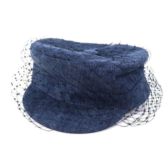 Christian Dior Casquette 86ATY920G132 Outer: 100% cotton, Lining: 100% cotton, Part: 100% polyester, Part: 100% cotton, Part: 100% nylon Indigo blue ARTY Women 56 Used Authentic