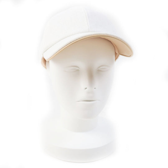 LOUIS VUITTON cap M77538 Outer: 60% cotton, Outer: 40% polyester, Lining: 100% silk, Leather part: cowhide, Leather part: sheepskin white Women L Used Authentic