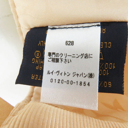 LOUIS VUITTON cap M77538 Outer: 60% cotton, Outer: 40% polyester, Lining: 100% silk, Leather part: cowhide, Leather part: sheepskin white Women L Used Authentic