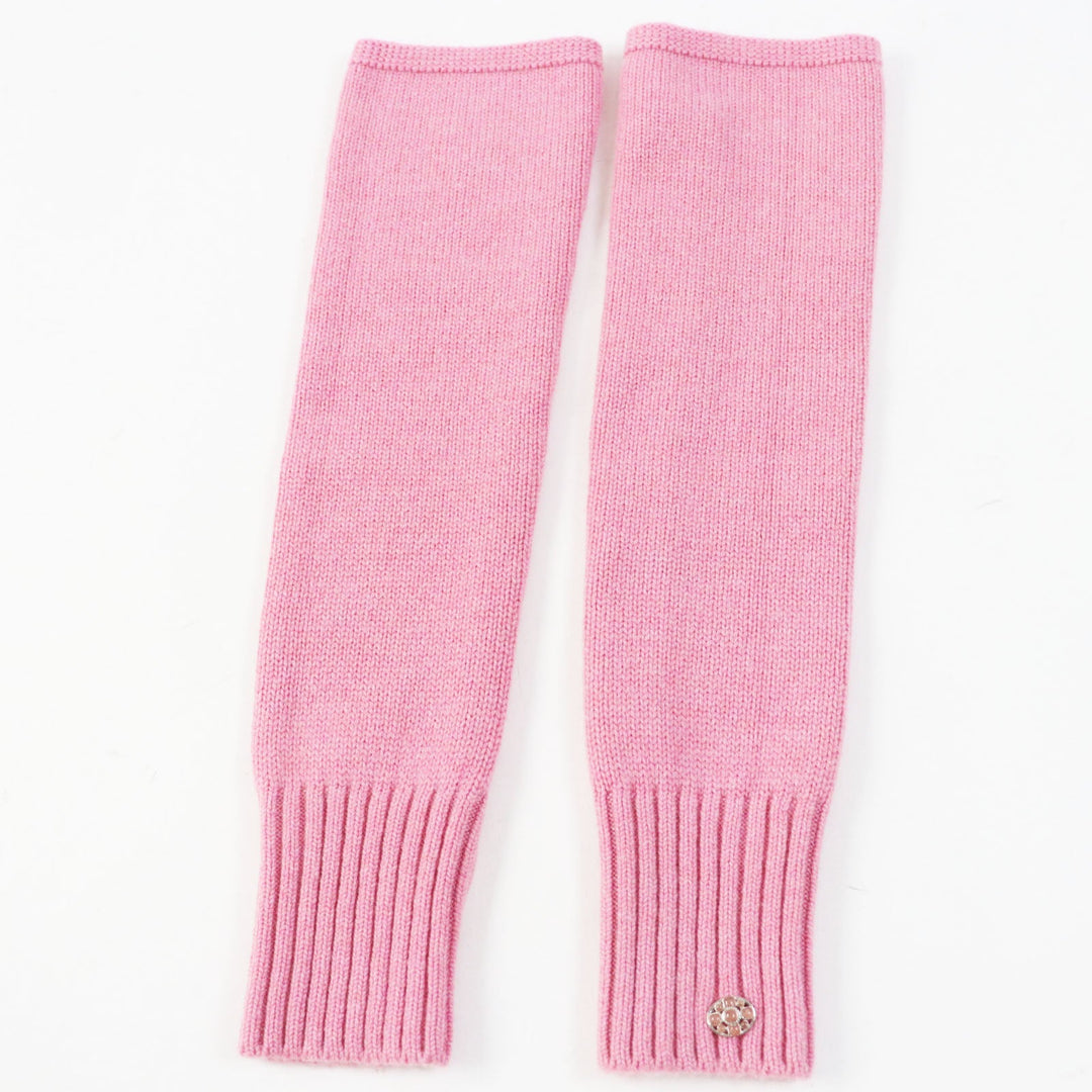 CHANEL gloves P55392 Main: 100% cashmere pink Women M Used Authentic