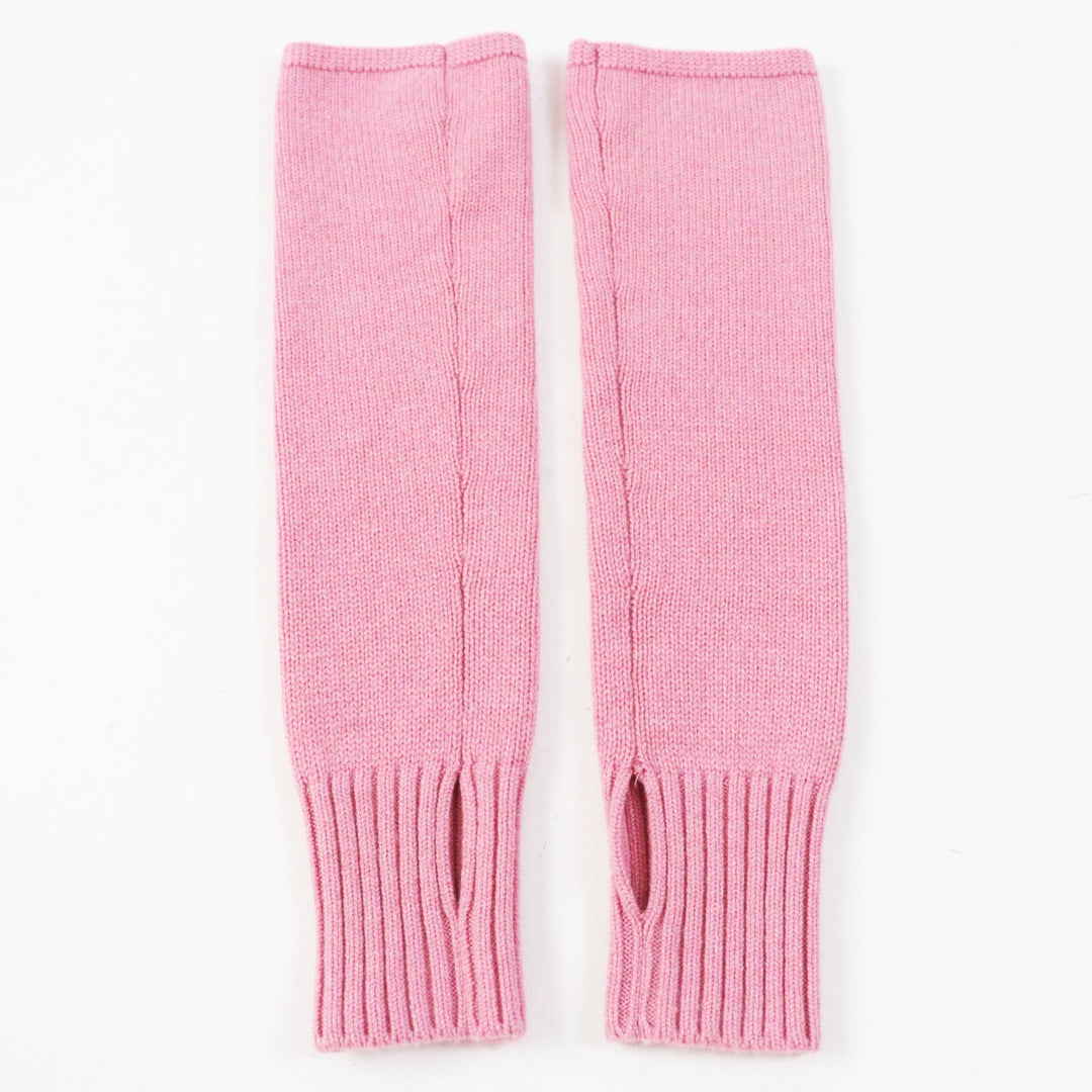 CHANEL gloves P55392 Main: 100% cashmere pink Women M Used Authentic