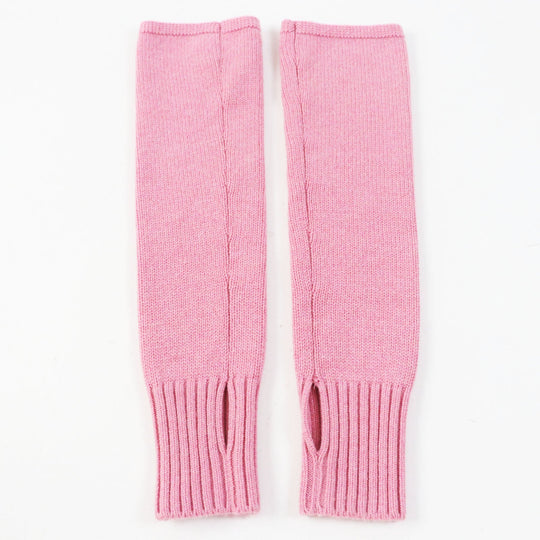 CHANEL gloves P55392 Main: 100% cashmere pink Women M Used Authentic