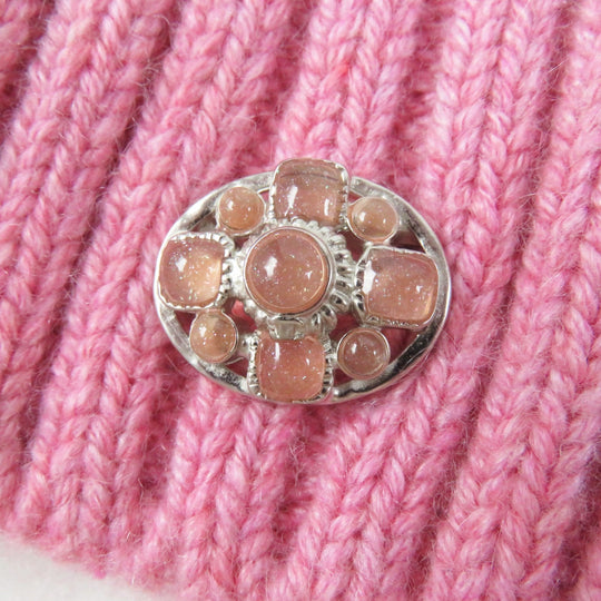 CHANEL gloves P55392 Main: 100% cashmere pink Women M Used Authentic