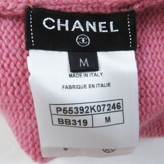 CHANEL gloves P55392 Main: 100% cashmere pink Women M Used Authentic