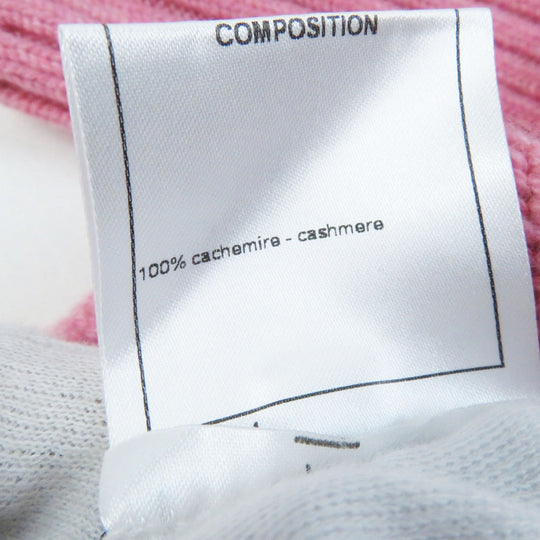CHANEL gloves P55392 Main: 100% cashmere pink Women M Used Authentic