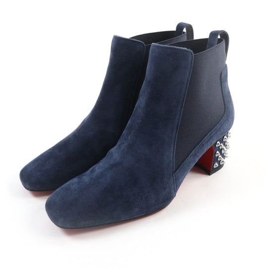 Christian Louboutin short boots 3191020 Main: Suede leather Navy STUDY 55 Women 36.5 Used Authentic