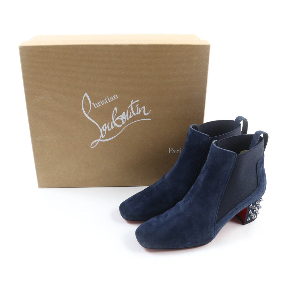 Christian Louboutin short boots 3191020 Main: Suede leather Navy STUDY 55 Women 36.5 Used Authentic