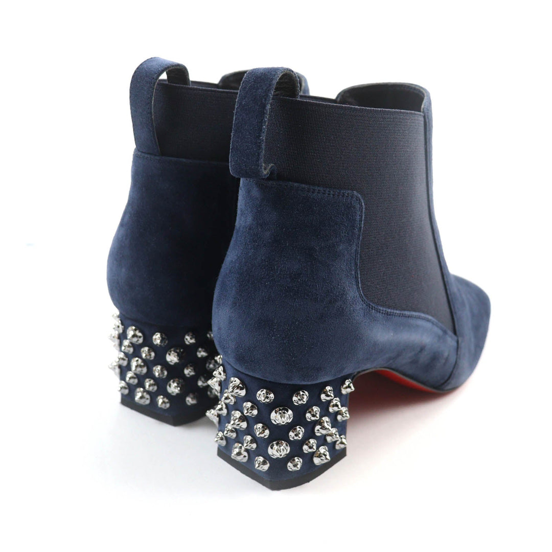 Christian Louboutin short boots 3191020 Main: Suede leather Navy STUDY 55 Women 36.5 Used Authentic
