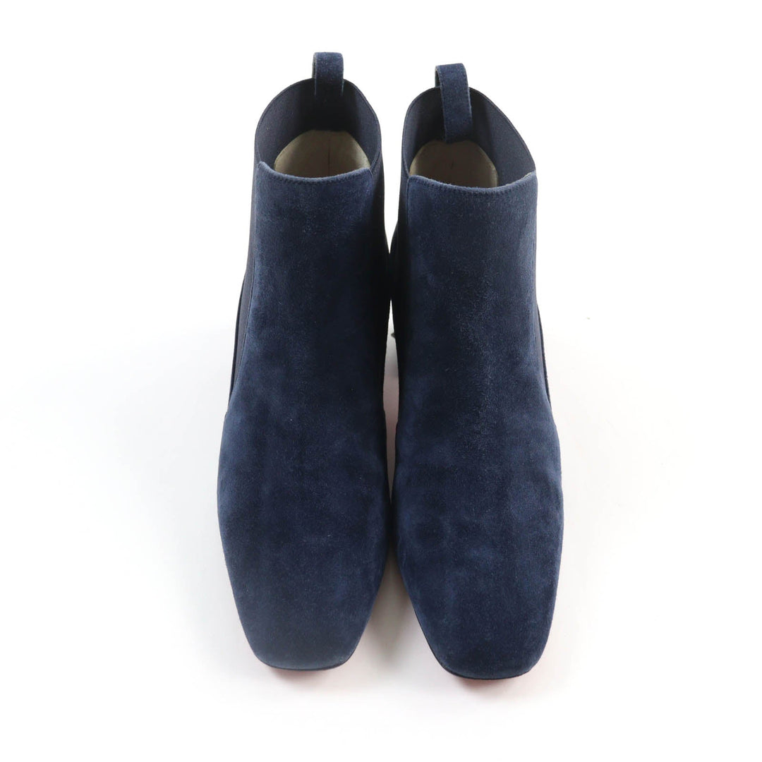 Christian Louboutin short boots 3191020 Main: Suede leather Navy STUDY 55 Women 36.5 Used Authentic
