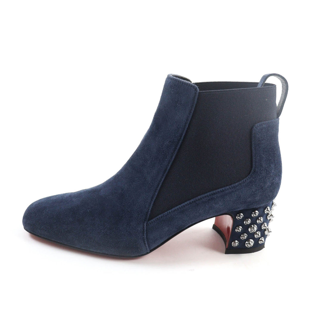 Christian Louboutin short boots 3191020 Main: Suede leather Navy STUDY 55 Women 36.5 Used Authentic