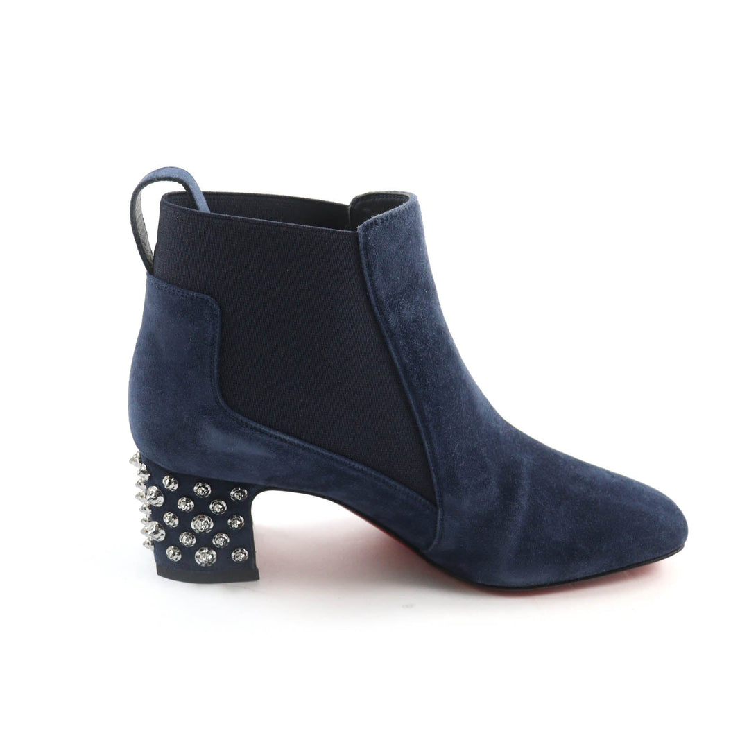 Christian Louboutin short boots 3191020 Main: Suede leather Navy STUDY 55 Women 36.5 Used Authentic