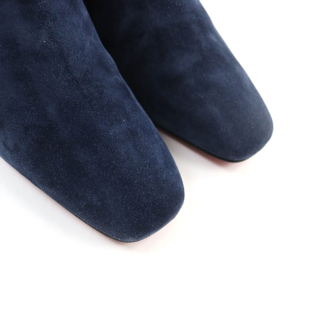 Christian Louboutin short boots 3191020 Main: Suede leather Navy STUDY 55 Women 36.5 Used Authentic