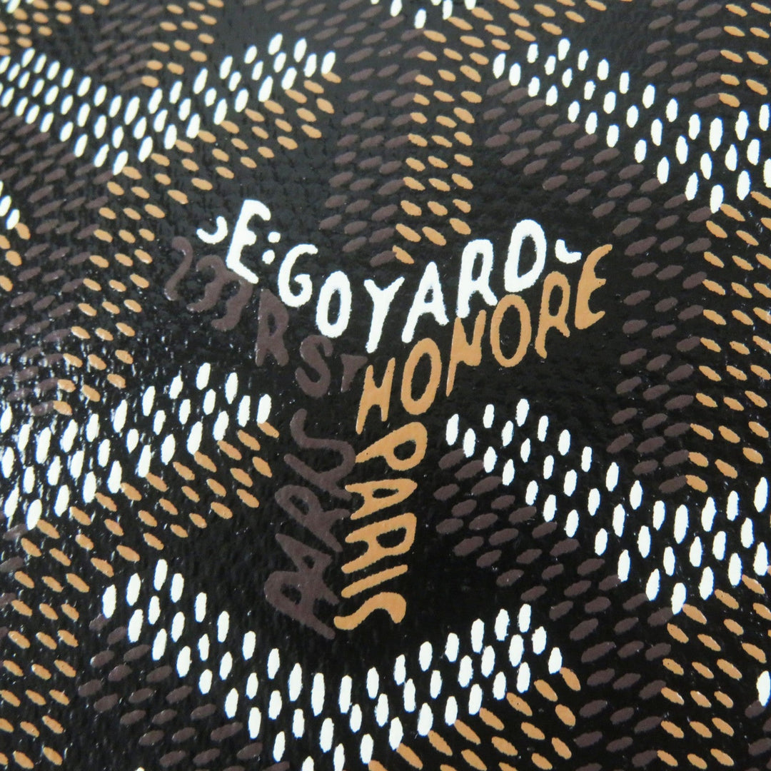 GOYARD Backpack Main: Leather, Goyardine canvas Black brown Alpin Mini Women Used Authentic
