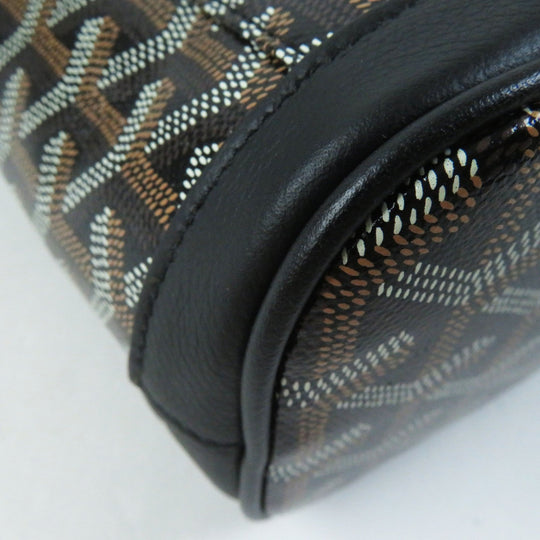 GOYARD Backpack Main: Leather, Goyardine canvas Black brown Alpin Mini Women Used Authentic