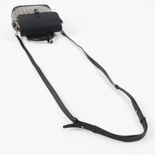 GOYARD Backpack Main: Leather, Goyardine canvas Black brown Alpin Mini Women Used Authentic
