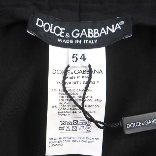 DOLCE&GABBANA Pants Main: 50% nylon, Main: 50% cotton black mens 54 Used Authentic