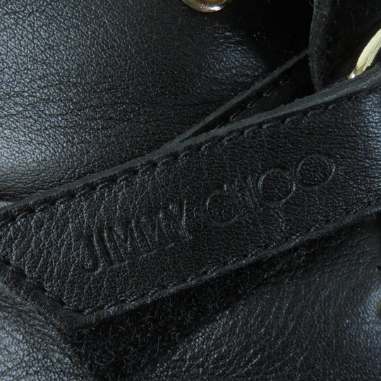 JIMMY CHOO High cut sneakers Main: Leather black DIAMOND HIKE Women 36 Used Authentic