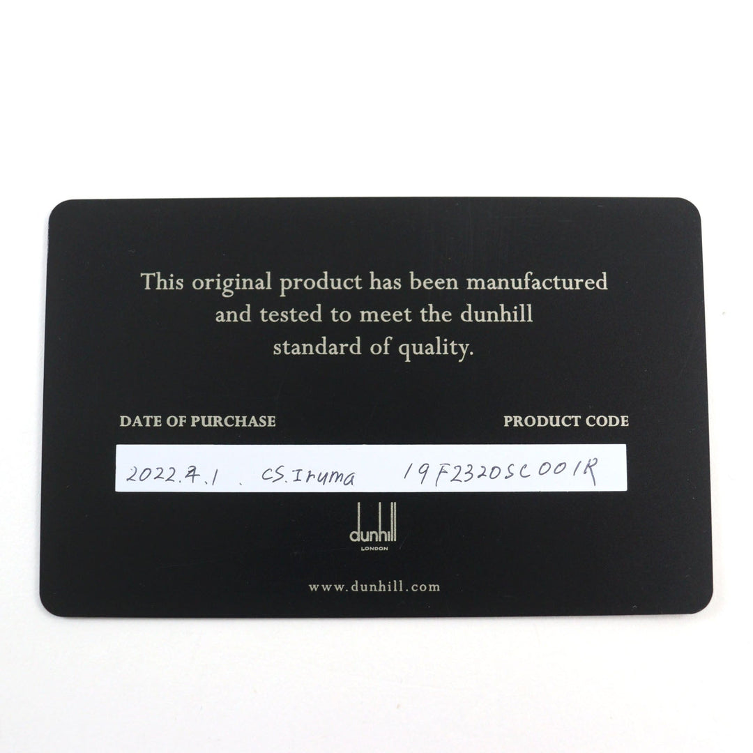 Dunhill Bifold Wallet Main: Leather Black type mens Used Authentic