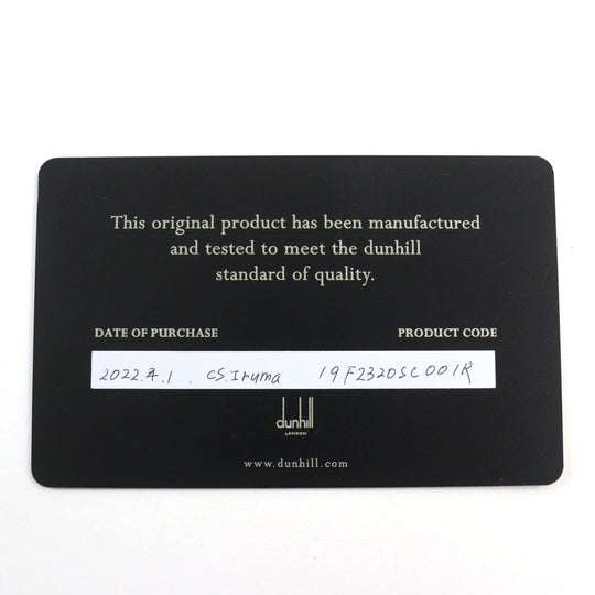Dunhill Bifold Wallet Main: Leather Black type mens Used Authentic