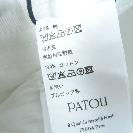 PATOU hat AC0270132001W Main: 100% cotton white Women Used Authentic