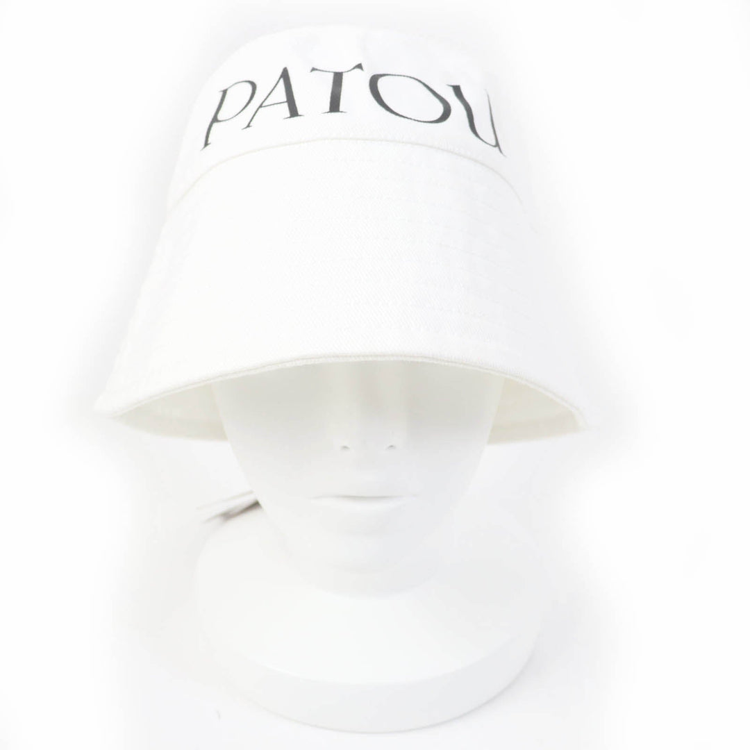 PATOU hat AC0270132001W Main: 100% cotton white Women Used Authentic