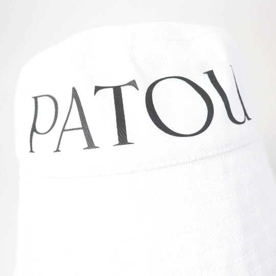 PATOU hat AC0270132001W Main: 100% cotton white Women Used Authentic
