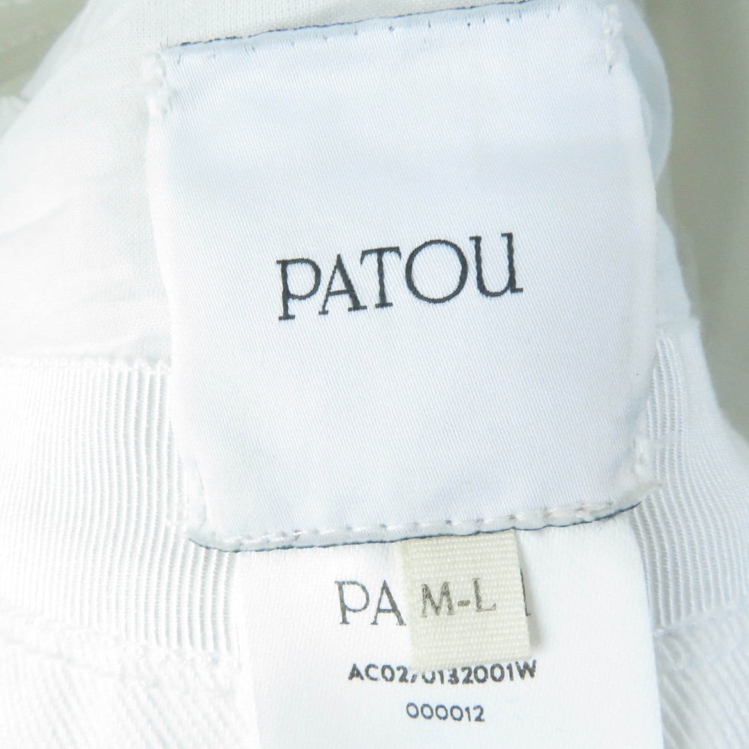 PATOU hat AC0270132001W Main: 100% cotton white Women Used Authentic