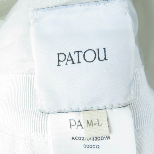 PATOU hat AC0270132001W Main: 100% cotton white Women Used Authentic