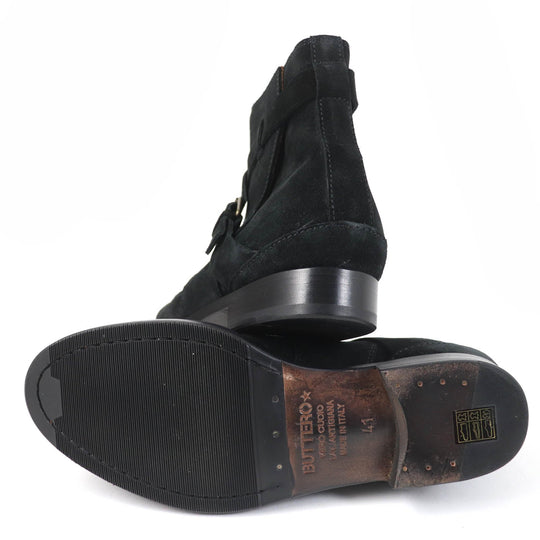 BUTTERO Ankle boots B4410 Main: Suede leather black SAURO mens 41 Used Authentic