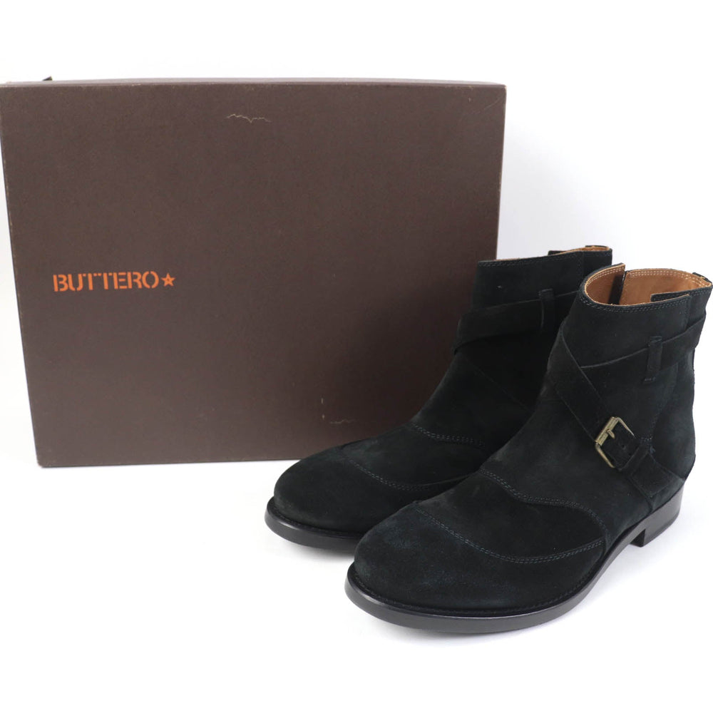 BUTTERO Ankle boots B4410 Main: Suede leather black SAURO mens 41 Used Authentic