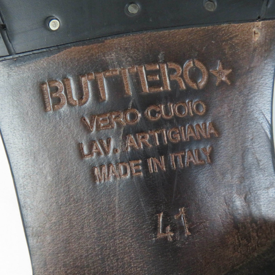 BUTTERO Ankle boots B4410 Main: Suede leather black SAURO mens 41 Used Authentic