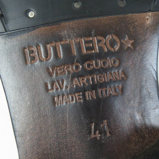 BUTTERO Ankle boots B4410 Main: Suede leather black SAURO mens 41 Used Authentic